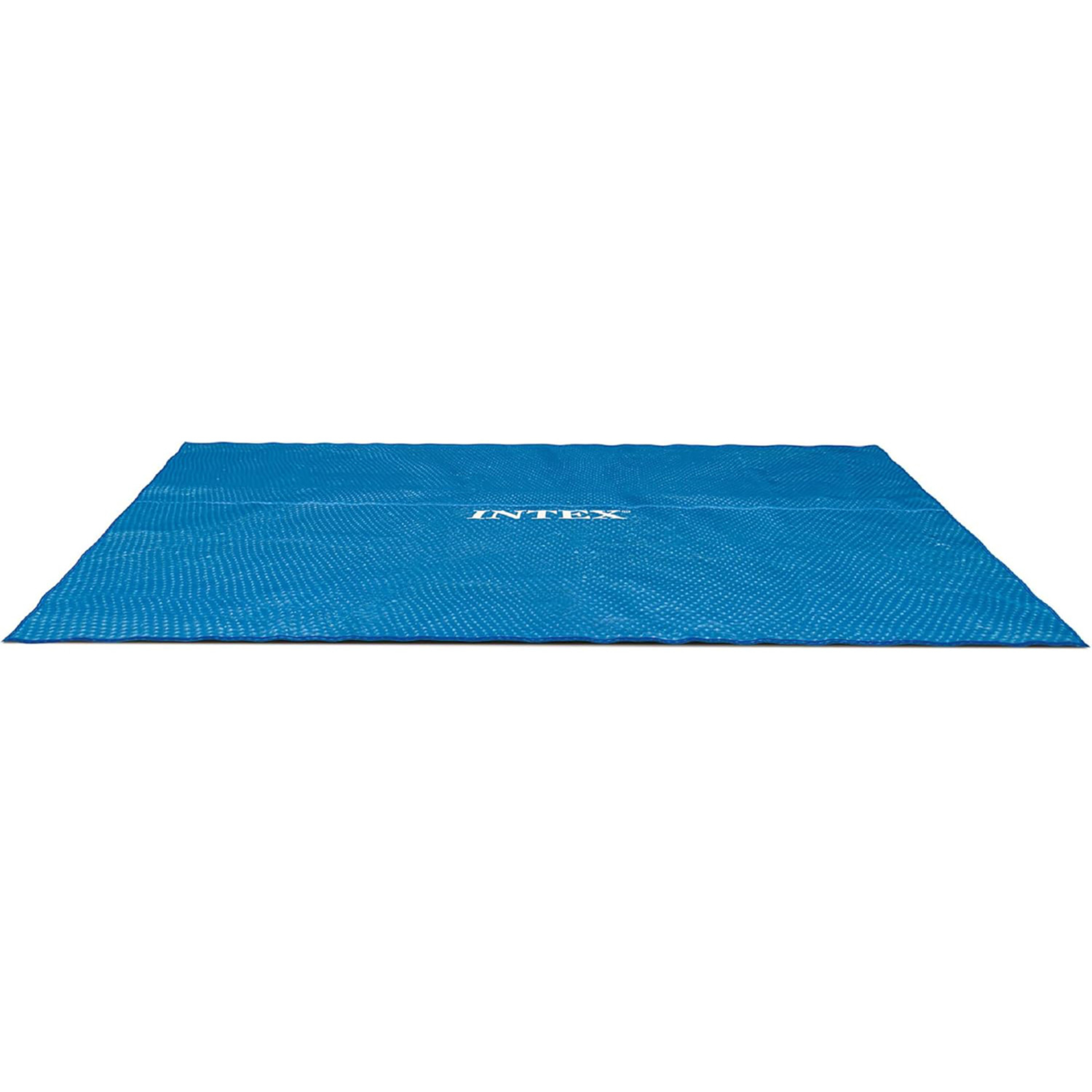 Intex Solar Pool Cover — 18ft. x 9ft., Blue, Reduces Evaporation, Keeps Debris Out, Model# 28016E